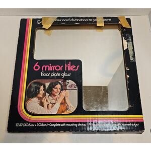 Vintage Hamilton Mirror Tiles Glass-tile 12x12” 6 Square Foot New In Box